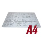 پازل چوبی حروف انگلیسی A4 ( MDF & STICK )