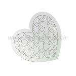 پازل چوبی قلبی A4 ( MDF & STICK )