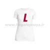 تیشرت سفید زنانه L