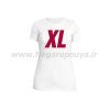 تیشرت سفید زنانه XL
