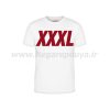 تیشرت سفید آستین کوتاه XXXL